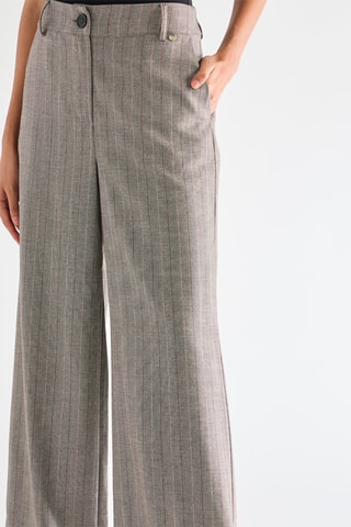 Pantalon taille haute - Gris