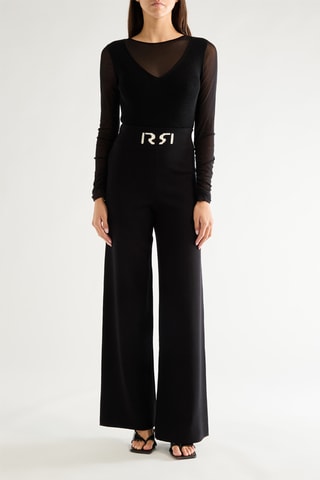 Pantalon taille haute - Noir