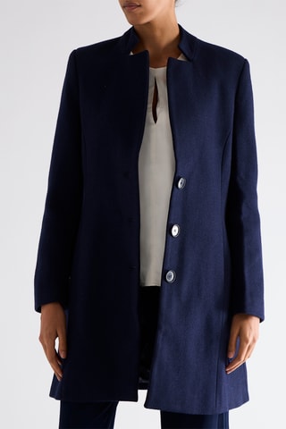 Manteau en laine - Bleu marine