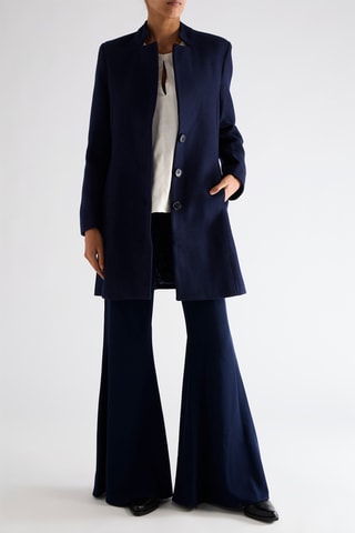 Manteau en laine - Bleu marine