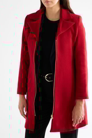 Manteau en laine - Rouge