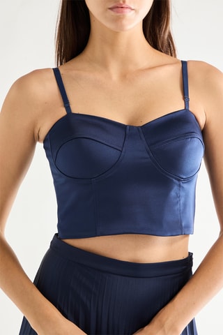 Crop top - Bleu marine