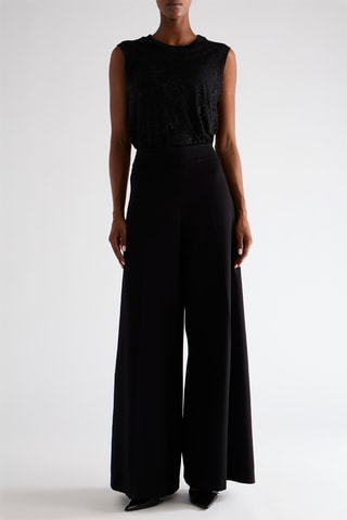 Top en dentelle - Noir