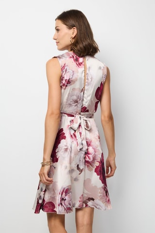 Robe patineuse - Blanc et rose