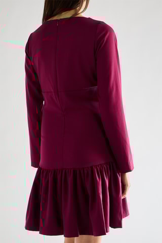 Robe volantée - Bordeaux