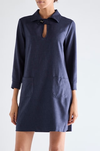 Robe droite - Bleu marine