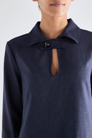 Robe droite - Bleu marine