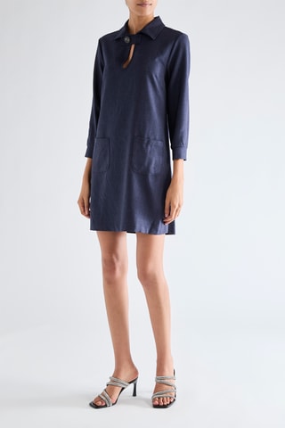 Robe droite - Bleu marine