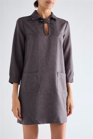Robe droite - Gris