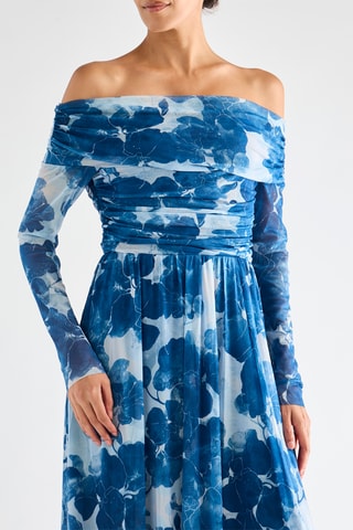 Robe longue - Bleu