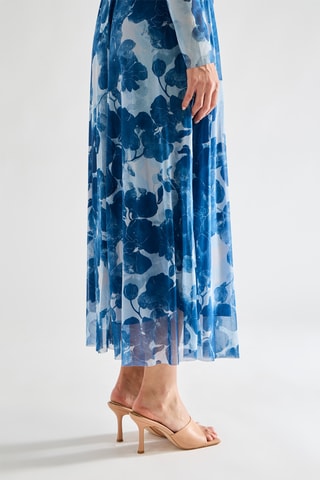 Robe longue - Bleu