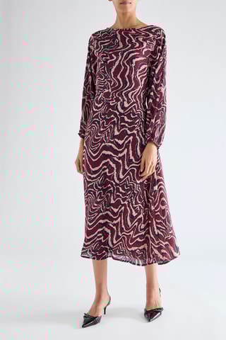 Robe midi - Bordeaux