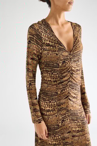 Robe midi - Beige