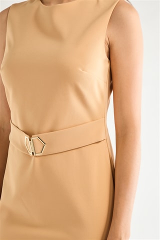 Robe fourreau - Beige