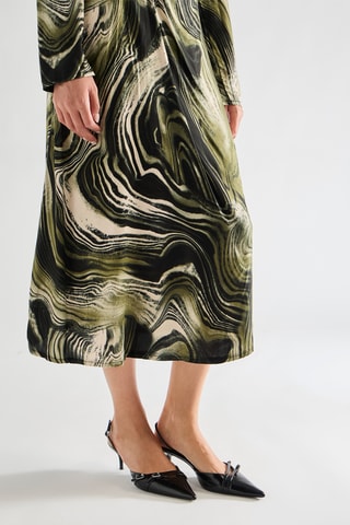 Robe midi - Vert