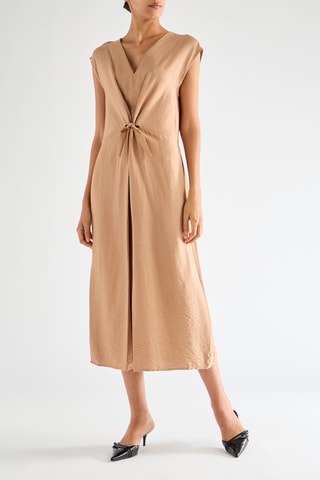 Robe midi - Beige