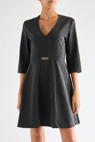 Robe patineuse - Gris foncé