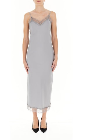 Robe longue - Gris clair