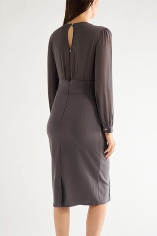 Robe fourreau - Gris
