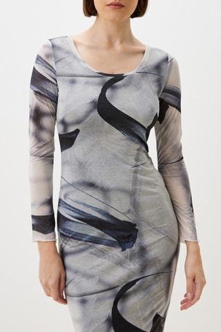 Robe fourreau - Gris