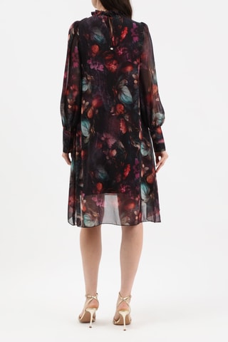 Robe patineuse - Noir et rose