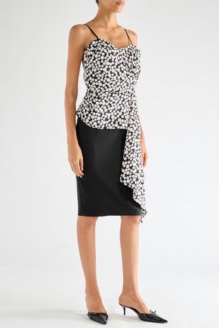 Robe trompe-l'œil - Noir