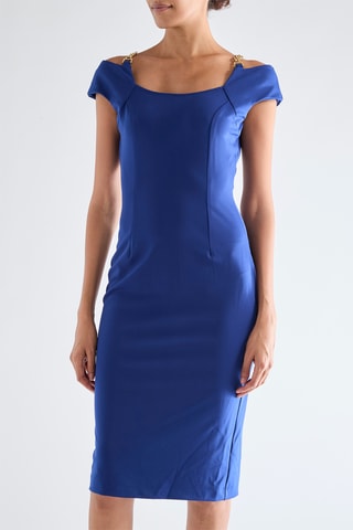 Robe fourreau - Bleu