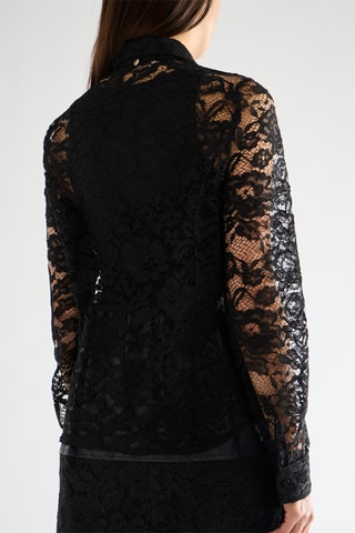 Chemisier en dentelle - Noir