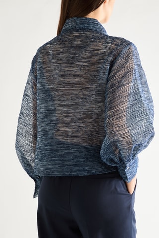 Blouse - Bleu foncé chiné
