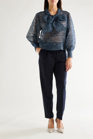 Blouse - Bleu foncé chiné