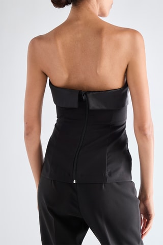 Top bustier - Noir