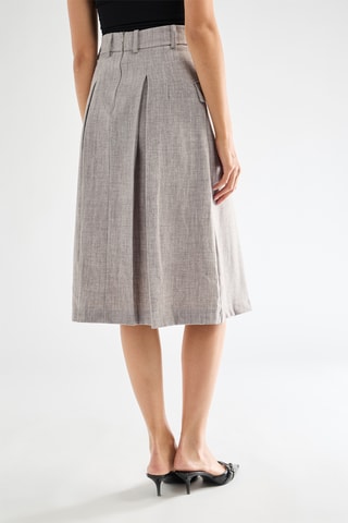 Jupe midi - Gris