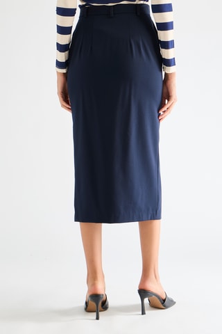 Jupe midi - Bleu marine
