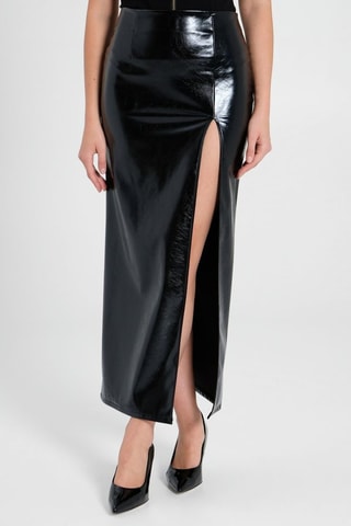 Jupe longue taille haute - Noir