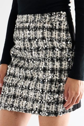 Jupe droite taille haute - Noir