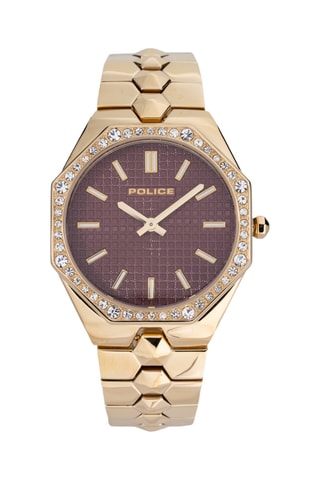 Metalen Quartz Horloge met Doublé Geelgoud Montaria