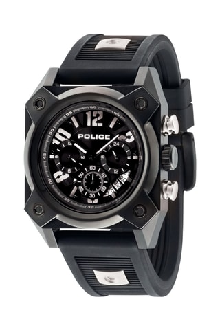 Silicone en Doublé Zwart Ion Quartz Horloge Helix 