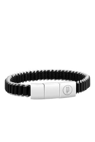 Armband Synthetis - Zilverkleurig en Zwart
