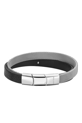 Leren Armband Dubbele Rij Hardware