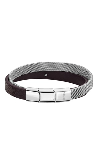 Leren Armband Dubbele Rij Hardware