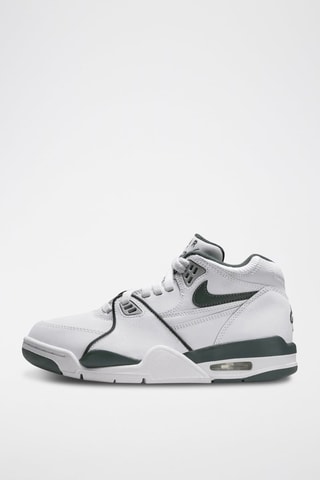 Nike Air Flight 89 en cuir - Blanc et vert foncé