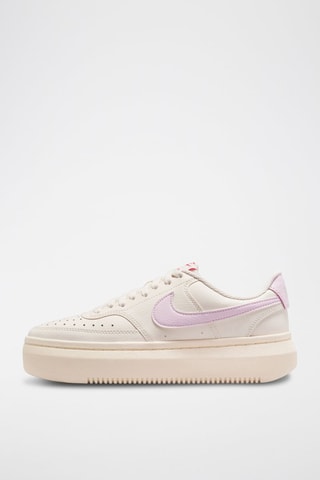Nike Court Vision Altaen cuir - Ivoire et rose
