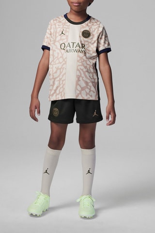 Ensemble 3 pièces de football Paris Saint-Germain 2023/24 4e tenue - Beige clair et Noir