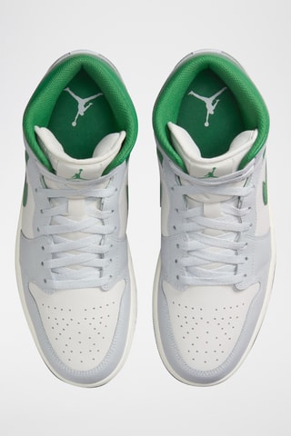 Air Jordan 1 Mid en cuir - Blanc - Jordan