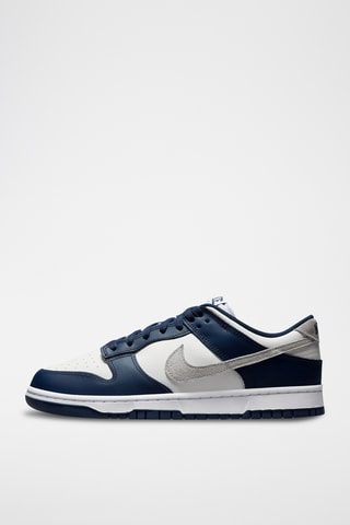 Nike Dunk Low en cuir - Bleu marine et gris clair - Nike