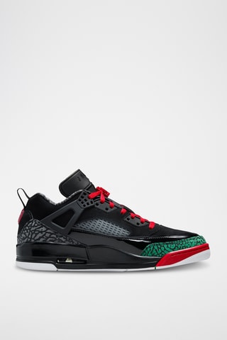 Spizike Low en cuir - Noir et rouge - Jordan