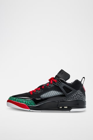 Spizike Low en cuir - Noir et rouge - Jordan