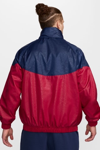 Coupe-vent à capuche FC Barcelone - Rouge et bleu marine - Nike