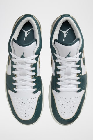 Air Jordan 1 Low SE en cuir - Blanc et vert - Jordan
