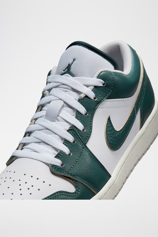 Air Jordan 1 Low SE en cuir - Blanc et vert - Jordan